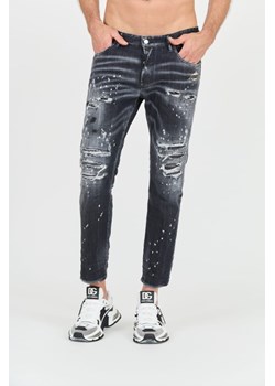 DSQUARED2 Czarne jeansy Skater Jean, Wybierz rozmiar 54 ze sklepu outfit.pl w kategorii Jeansy męskie - zdjęcie 173526243