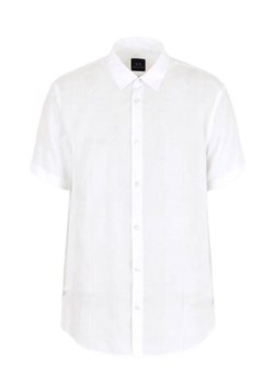 koszula męska armani exchange 3dzc44 zn4pz biały ze sklepu Royal Shop w kategorii Koszule męskie - zdjęcie 173526250