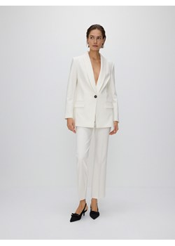Reserved - Spodnie w kant - biały ze sklepu Reserved w kategorii Spodnie damskie - zdjęcie 173526363