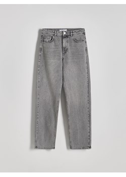 Reserved - Jeansy z aplikacją na nogawkach - szary ze sklepu Reserved w kategorii Jeansy damskie - zdjęcie 173526764
