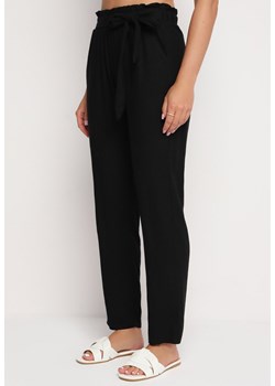 Czarne Spodnie Vikirisa ze sklepu Born2be Odzież w kategorii Spodnie damskie - zdjęcie 173527201