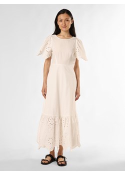 Selected Femme Sukienka damska - SLFKelli Kobiety Bawełna biały jednolity ze sklepu vangraaf w kategorii Sukienki - zdjęcie 173527520