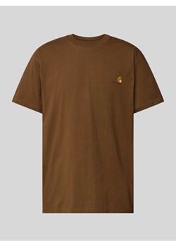 T-shirt z wyhaftowanym logo model ‘American Script’ ze sklepu Peek&Cloppenburg  w kategorii T-shirty męskie - zdjęcie 173532552