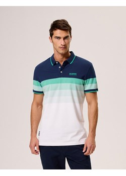 Polo WAVING Zielony-Biały M ze sklepu Diverse w kategorii T-shirty męskie - zdjęcie 173533874