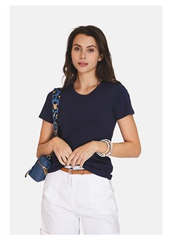 ASSUILI Koszulka w kolorze granatowym ze sklepu Limango Polska w kategorii Bluzki damskie - zdjęcie 173535083