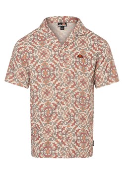 ellesse Koszula męska - Melos Mężczyźni Modern Fit écru wzorzysty ze sklepu vangraaf w kategorii Koszule męskie - zdjęcie 173535571