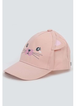 Różowa czapka z daszkiem dziewczęca kotek ze sklepu 5.10.15 w kategorii Czapki dziecięce - zdjęcie 173537010