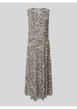 Długa sukienka z wiskozy z efektem stopniowania ze sklepu Peek&Cloppenburg  w kategorii Sukienki - zdjęcie 173538631