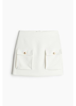 H & M - Mini spódniczka z kieszonkami - Biały ze sklepu H&M w kategorii Spódnice - zdjęcie 173538640