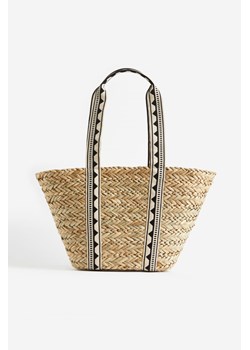 H & M - Ręcznie pleciona'słomkowa torba shopper - Beżowy ze sklepu H&M w kategorii Torby Shopper bag - zdjęcie 173538661