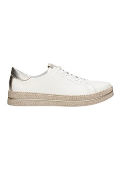 Wojas Skórzane sneakersy w kolorze złoto-białym ze sklepu Limango Polska w kategorii Buty sportowe damskie - zdjęcie 173538841