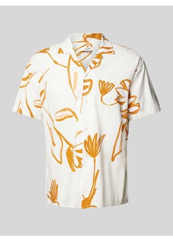 Koszula casualowa o kroju regular fit z rękawem o dł. 1/2 model ‘BLAPALMA’ ze sklepu Peek&Cloppenburg  w kategorii Koszule męskie - zdjęcie 173539653