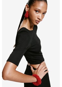 H & M - Top z głębokim wycięciem z tyłu - Czarny ze sklepu H&M w kategorii Bluzki damskie - zdjęcie 173540103