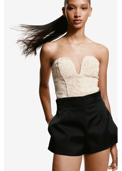 H & M - Półgorset o wyglądzie szydełkowej robótki - Biały ze sklepu H&M w kategorii Bluzki damskie - zdjęcie 173540122