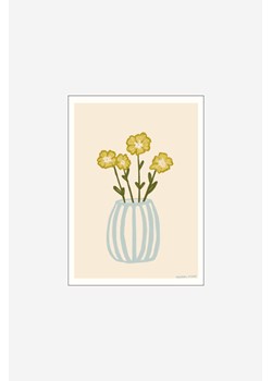 H & M - Engberg Studio - Yellow Flowers In A Blue Vase - Biały ze sklepu H&M w kategorii Plakaty - zdjęcie 173540164