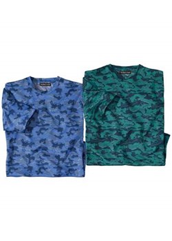 Zestaw 2 kamuflażowych koszulek Sport ze sklepu Atlas For Men w kategorii T-shirty męskie - zdjęcie 173541253