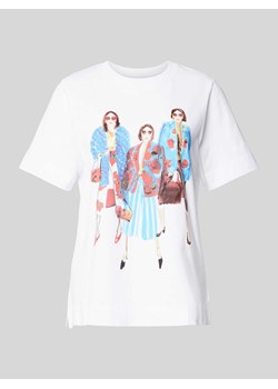 T-shirt z nadrukowanym motywem ze sklepu Peek&Cloppenburg  w kategorii Bluzki damskie - zdjęcie 173541973