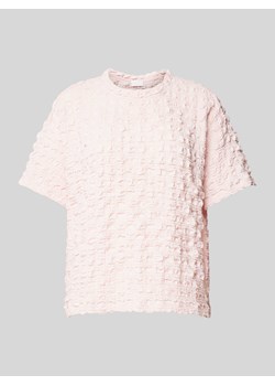 T-shirt z fakturowanym wzorem ze sklepu Peek&Cloppenburg  w kategorii Bluzki damskie - zdjęcie 173542003