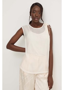 Answear Lab bluzka damska kolor biały gładka ze sklepu ANSWEAR.com w kategorii Bluzki damskie - zdjęcie 173543214