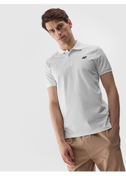 4F Koszulka polo w kolorze białym ze sklepu Limango Polska w kategorii T-shirty męskie - zdjęcie 173544794