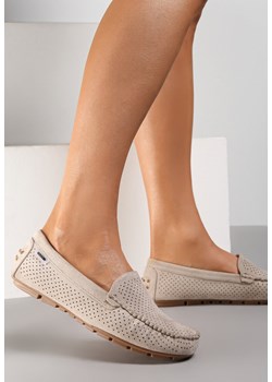 Jasnobeżowe Mokasyny Ianthochis ze sklepu renee.pl w kategorii Mokasyny damskie - zdjęcie 173545532
