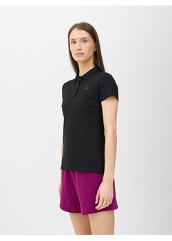 4F Koszulka polo w kolorze czarnym ze sklepu Limango Polska w kategorii Bluzki damskie - zdjęcie 173547864