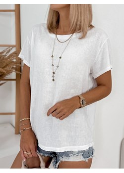 bluzka pamela biała one size ze sklepu UBRA w kategorii Bluzki damskie - zdjęcie 173549390