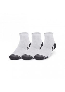 Skarpetki treningowe uniseks (3-pack) Under Armour UA Performance Cotton 3p Qtr - białe ze sklepu Sportstylestory.com w kategorii Skarpetki męskie - zdjęcie 173549942