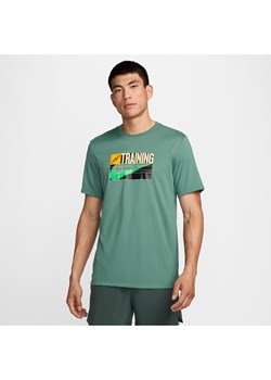 Męski T-shirt do fitnessu Nike Dri-FIT - Zieleń ze sklepu Nike poland w kategorii T-shirty męskie - zdjęcie 173550300