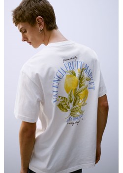 H & M - T-shirt z nadrukiem Loose Fit - Biały ze sklepu H&M w kategorii Bluzki damskie - zdjęcie 173550471