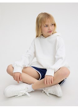 Reserved - Bawełniana bluza - biały ze sklepu Reserved w kategorii Bluzy dziewczęce - zdjęcie 173552221