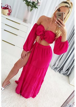 Komplet Summer Różowy ze sklepu Iwette Fashion w kategorii Komplety i garnitury damskie - zdjęcie 173552793