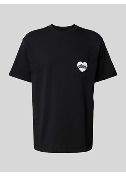 T-shirt z nadrukiem z logo model ‘AMOUR’ ze sklepu Peek&Cloppenburg  w kategorii T-shirty męskie - zdjęcie 173552993