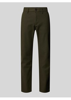 Chinosy o kroju tapered fit z wpuszczanymi kieszeniami ze sklepu Peek&Cloppenburg  w kategorii Spodnie męskie - zdjęcie 173553014