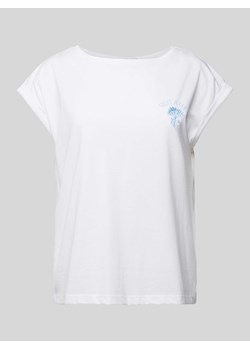 T-shirt z wyhaftowanym logo ze sklepu Peek&Cloppenburg  w kategorii Bluzki damskie - zdjęcie 173553063