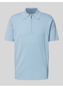 Koszulka polo z zamkiem błyskawicznym model ‘Orbit’ ze sklepu Peek&Cloppenburg  w kategorii T-shirty męskie - zdjęcie 173553072