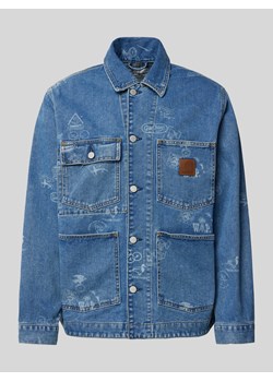 Kurtka jeansowa z nakładanymi kieszeniami model ‘STAMP’ ze sklepu Peek&Cloppenburg  w kategorii Kurtki męskie - zdjęcie 173553103