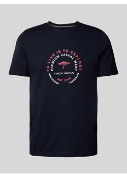 T-shirt z nadrukiem z logo ze sklepu Peek&Cloppenburg  w kategorii T-shirty męskie - zdjęcie 173553243