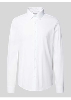 Koszula biznesowa o kroju slim fit z listwą guzikową model ‘Bari’ ze sklepu Peek&Cloppenburg  w kategorii Koszule męskie - zdjęcie 173553412