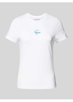 T-shirt z nadrukiem ze sloganem ze sklepu Peek&Cloppenburg  w kategorii Bluzki damskie - zdjęcie 173553423