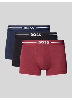 Obcisłe bokserki z elastycznym paskiem z logo w zestawie 3 szt. ze sklepu Peek&Cloppenburg  w kategorii Majtki męskie - zdjęcie 173553492