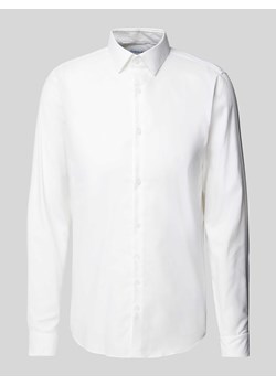 Koszula biznesowa o kroju slim fit z listwą guzikową model ‘Bari’ ze sklepu Peek&Cloppenburg  w kategorii Koszule męskie - zdjęcie 173553684