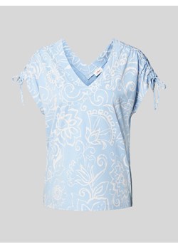 T-shirt z dekoltem w serek ze sklepu Peek&Cloppenburg  w kategorii Bluzki damskie - zdjęcie 173554173