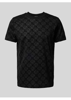T-shirt z nadrukiem z logo na całej powierzchni model ‘Panos’ ze sklepu Peek&Cloppenburg  w kategorii T-shirty męskie - zdjęcie 173554354