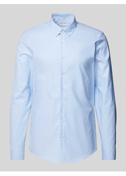 Koszula biznesowa o kroju slim fit z listwą guzikową model ‘Santena’ ze sklepu Peek&Cloppenburg  w kategorii Koszule męskie - zdjęcie 173554504