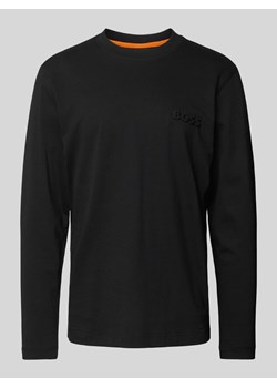 Bluzka z długim rękawem i detalem z logo ze sklepu Peek&Cloppenburg  w kategorii Swetry męskie - zdjęcie 173554534