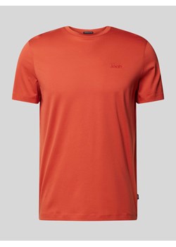 T-shirt z prążkowanym,okrągłym dekoltem model ‘Cosmo’ ze sklepu Peek&Cloppenburg  w kategorii T-shirty męskie - zdjęcie 173554711