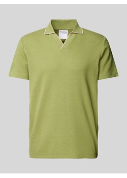 Koszulka polo o kroju regular fit z kołnierzem z połami model ‘ADLEY WAFFLE’ ze sklepu Peek&Cloppenburg  w kategorii T-shirty męskie - zdjęcie 173554832