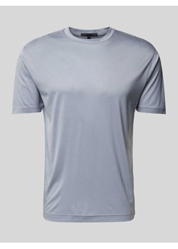 T-shirt z prążkowanym,okrągłym dekoltem model ‘GILBERD’ ze sklepu Peek&Cloppenburg  w kategorii T-shirty męskie - zdjęcie 173554854