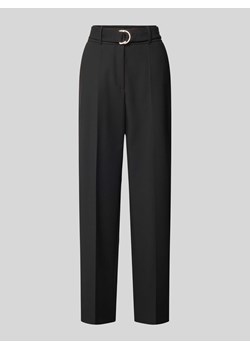 Spodnie materiałowe ze sprzączką typu D model ‘LIA’ ze sklepu Peek&Cloppenburg  w kategorii Spodnie damskie - zdjęcie 173555232